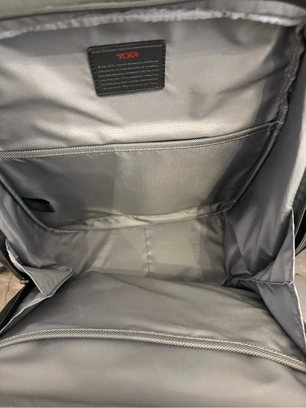 Tumi Black Backpack with JDC Patch
